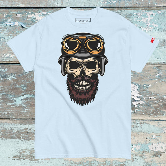 Skull in helmet Tee