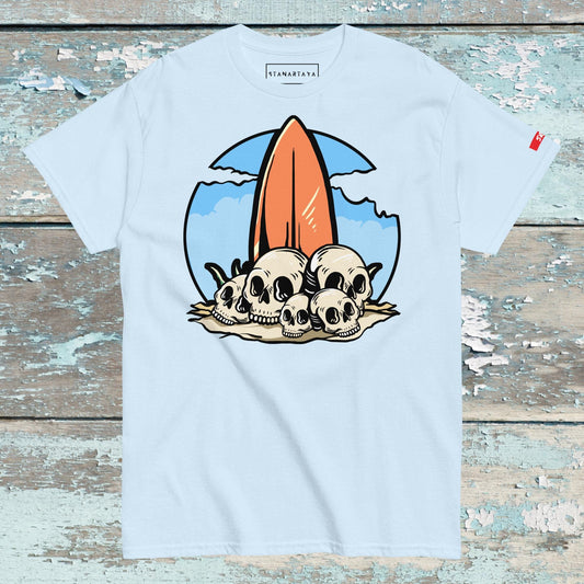 Surfboat with skull Tee