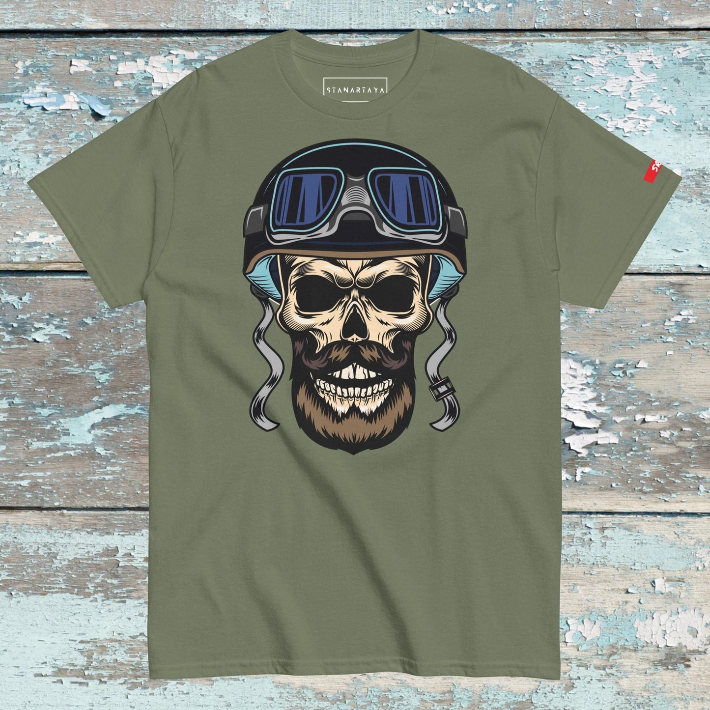 Skull In Helmet Tee