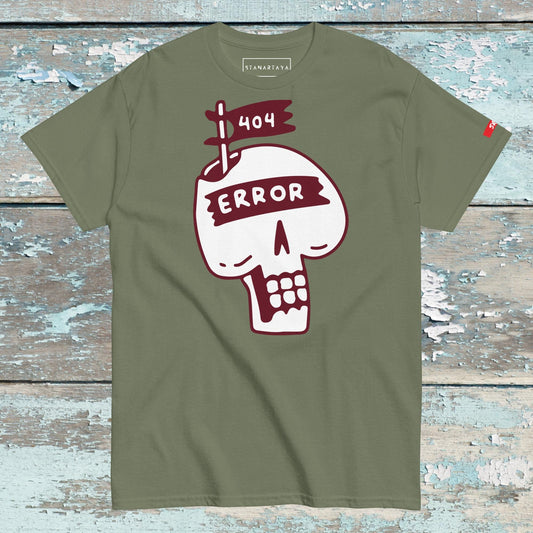 Skull with 404 Error Tee