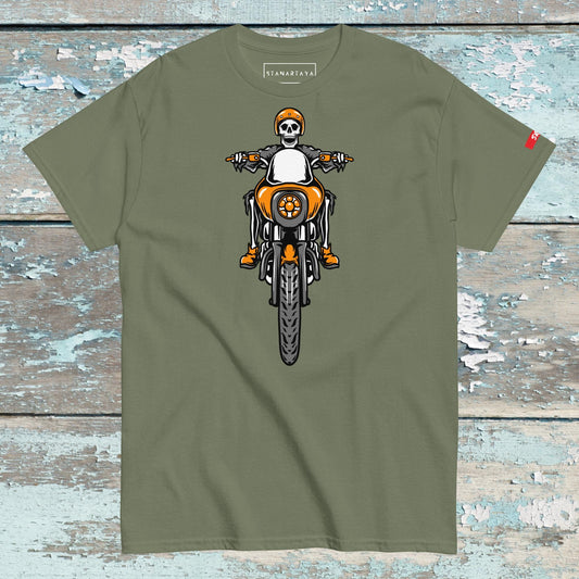 SKULL Riding motorcycle