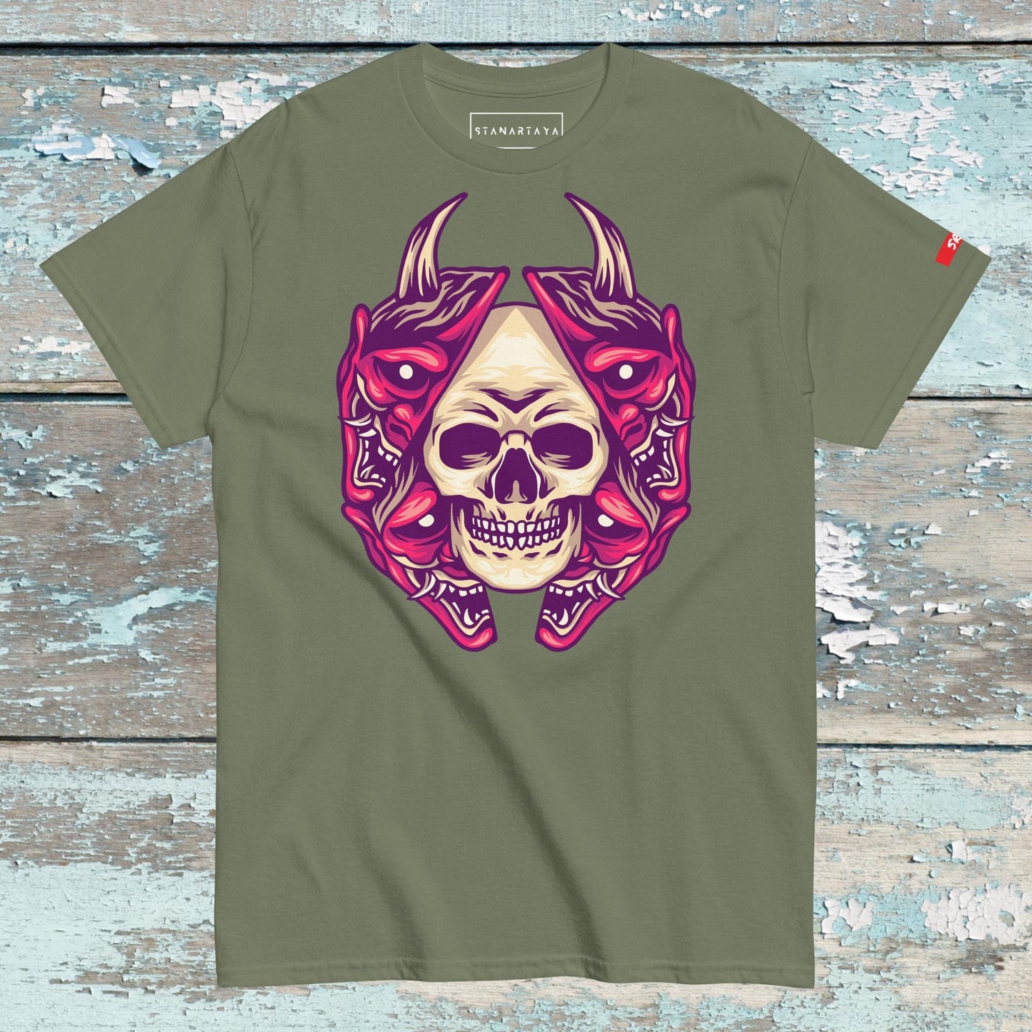 Skull oni Mask Tee