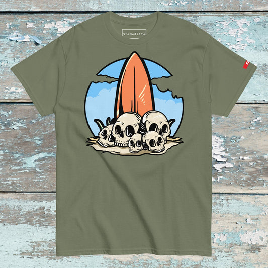 Surfboat with skull Tee