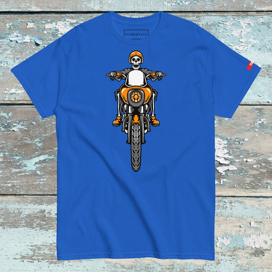 SKULL Riding motorcycle