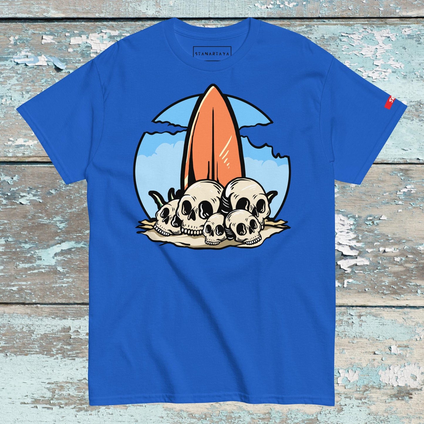 Surfboat with skull Tee