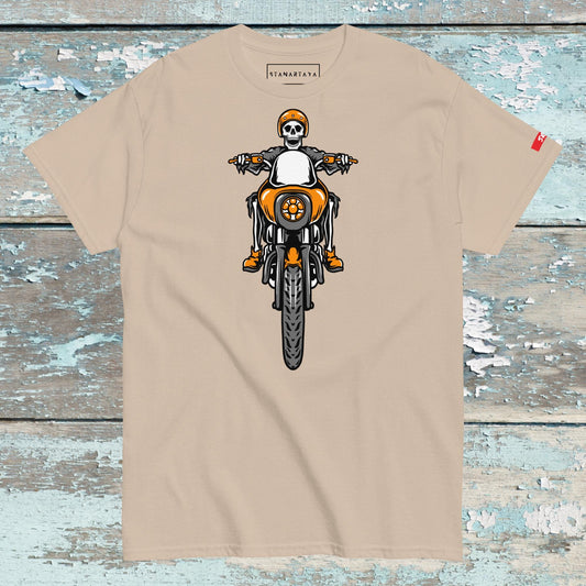 SKULL Riding motorcycle