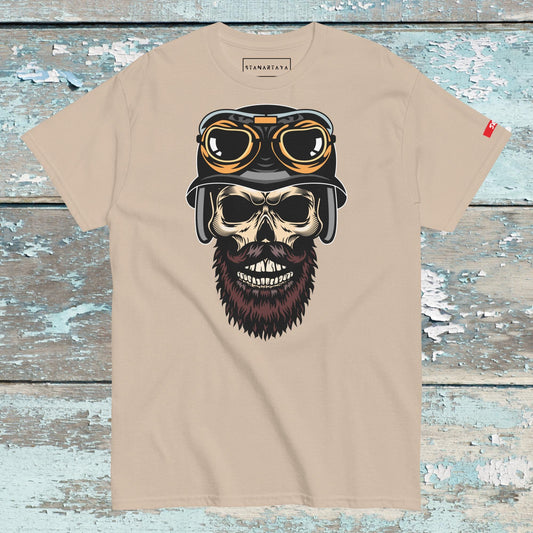 Skull in helmet Tee