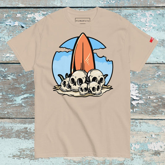 Surfboat with skull Tee