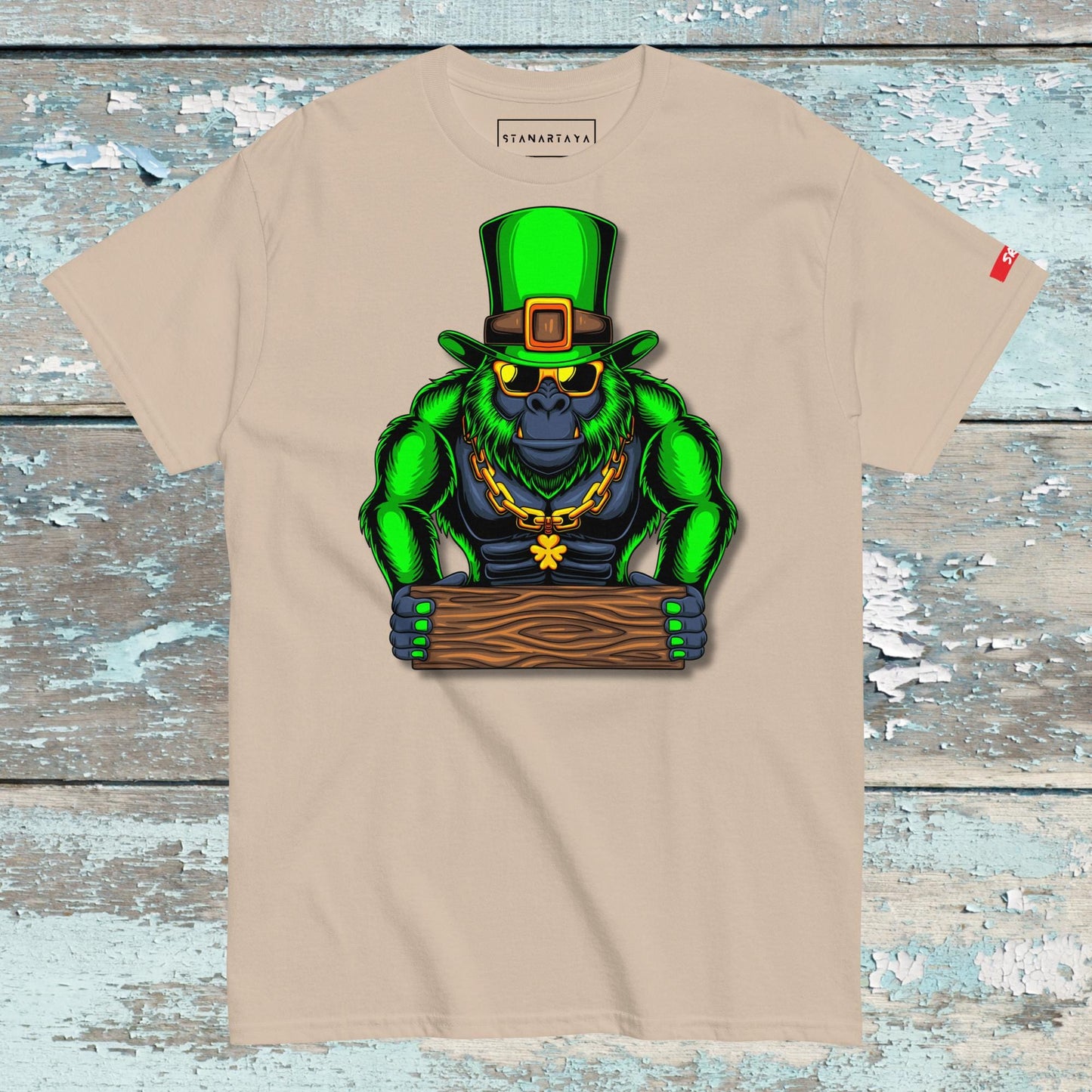 Gorilla Holding Wood Tee