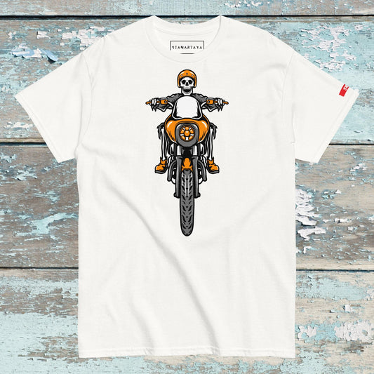 SKULL Riding motorcycle