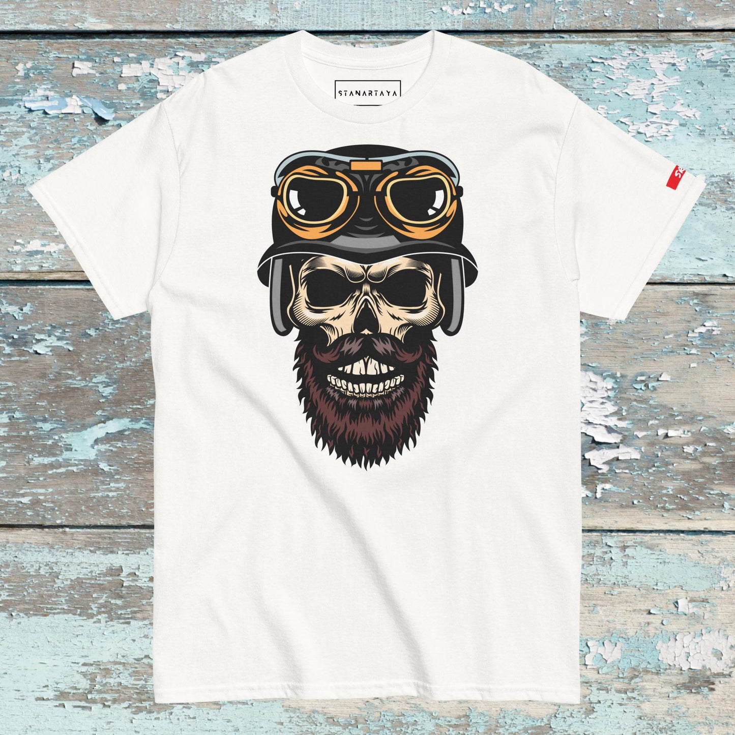 Skull in helmet Tee