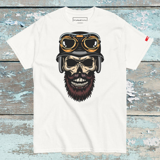 Skull in helmet Tee