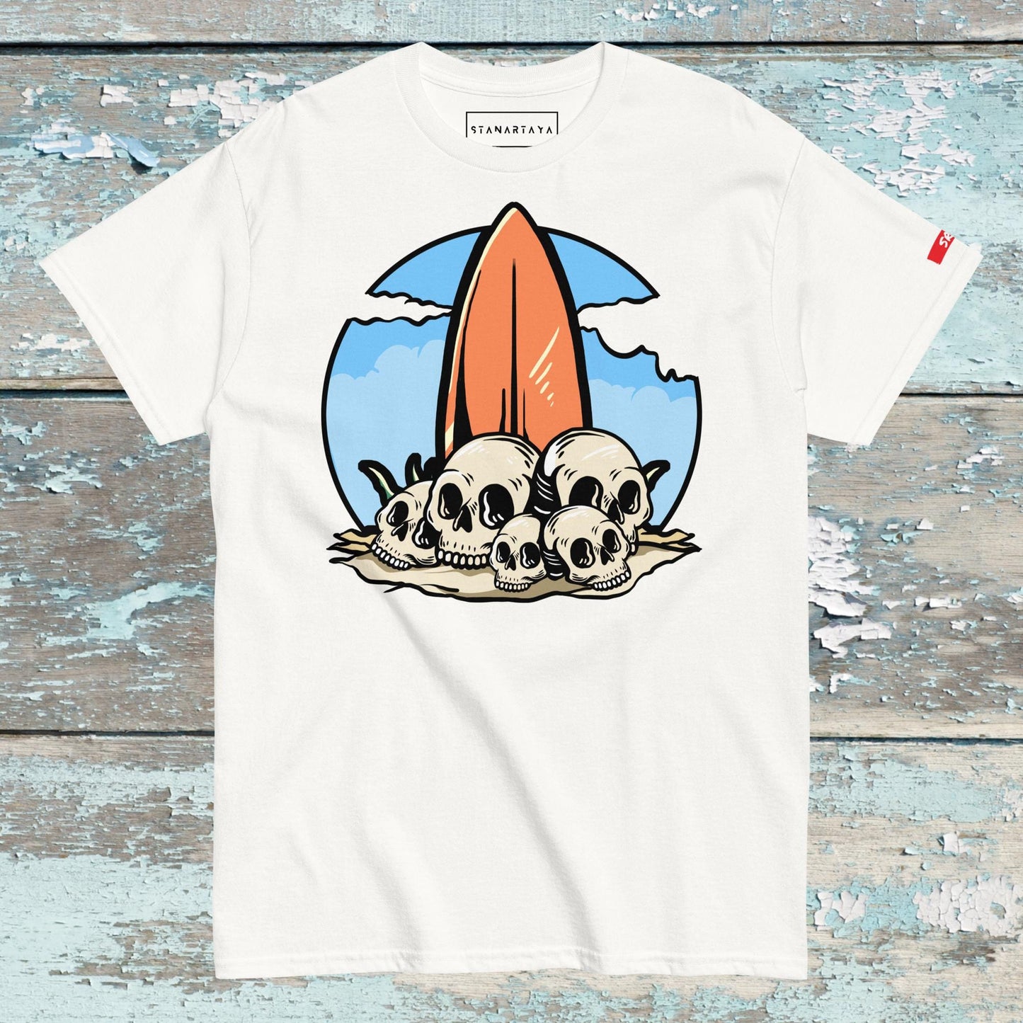 Surfboat with skull Tee