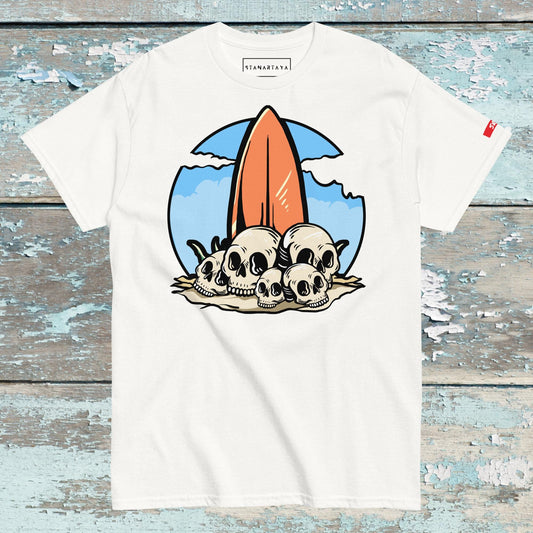 Surfboat with skull Tee