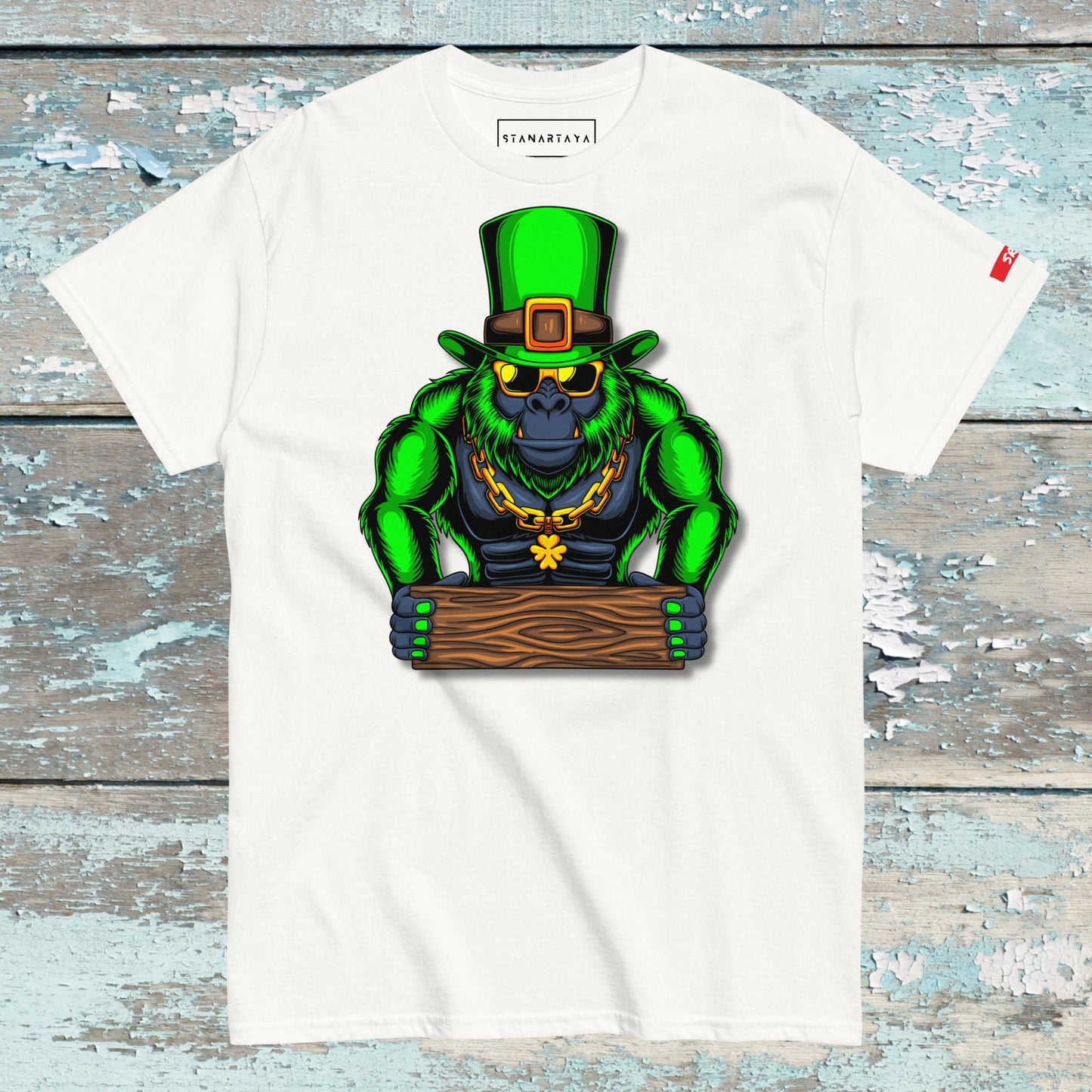 Gorilla Holding Wood Tee